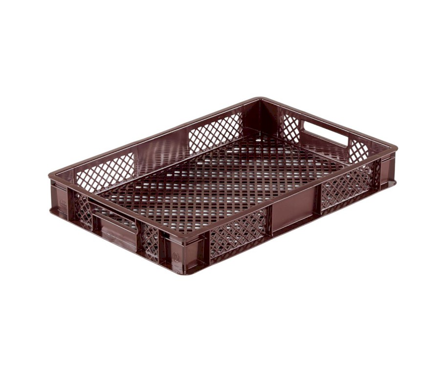 Přepravka 0751.232110 hnědá, OÚ, perforovaná